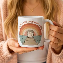 Lustiger Igel-Kaffee-Morgen-Slogan-Becher Kaffeetasse