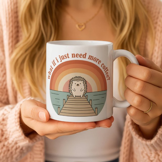Lustiger Igel-Kaffee-Morgen-Slogan-Becher Kaffeetasse (Von Creator hochgeladen)