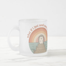 Lustiger Igel-Kaffee-Morgen-Slogan-Becher Mattglastasse