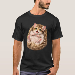 Lustiger Igel Katzen Süßes Tier Meme Liebhaber T-Shirt