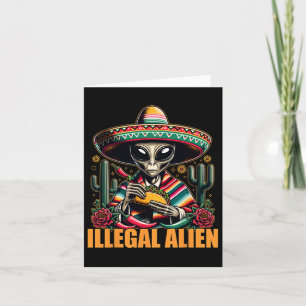 Lustiger Illegaler Außerirdischer Cinco De Mayo We Karte