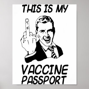 Lustiger Impfstoff Prt Impfung Vollständig geimpft Poster