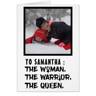 Lustiger individueller Name die Frau der Krieger