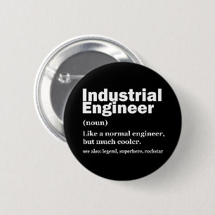 Lustiger Ingenieur für Wirtschaftsingenieurwesen Button