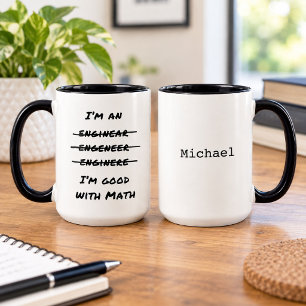 Lustiger Ingenieur Mathe-Liebhaber Ingenieurwesen  Tasse