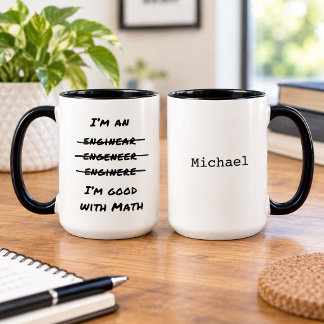 Lustiger Ingenieur Mathe-Liebhaber Ingenieurwesen Tasse