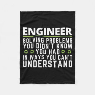 Lustiger Ingenieur Sarkastischer Spruch Ingenieurs Fleecedecke