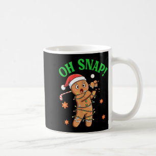 Lustiger Ingwerbrot-Golf-Weihnachtscookie Oh Snap Kaffeetasse