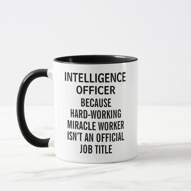 Lustiger Intelligence Officer Becher als Geschenk  Tasse (Links)
