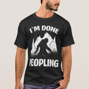 Lustiger Introvert Bigfoot Bürohumor Ich Bin Ferti T-Shirt