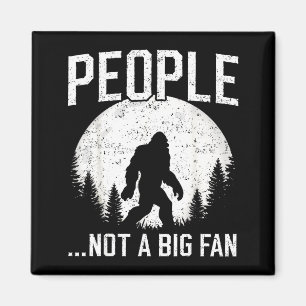 Lustiger Introvert Bigfoot Menschen Kein großer Fa Magnet