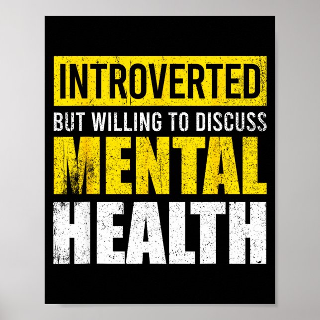 Lustiger introvertierter aber bereit, über psychis poster (Vorne)
