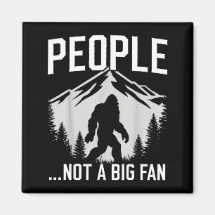 Lustiger Introvertierter Bigfoot Menschen Kein gro Magnet
