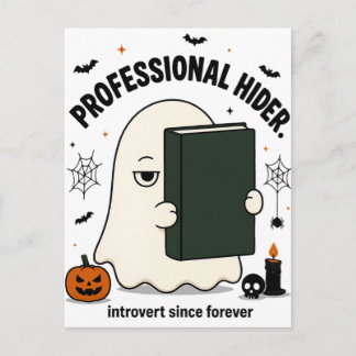 Lustiger introvertierter Geist professioneller Ver Postkarte
