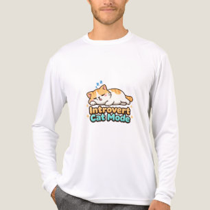 Lustiger Introvertierter Katzen-Modus  Tri-Blend Shirt
