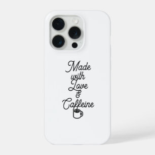 Lustiger iPhone 15 Pro Hülle - Mit Liebe & Kaffee
