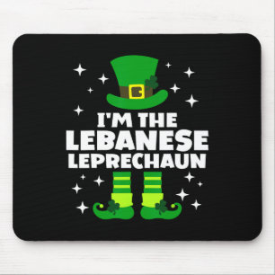Lustiger irischer Lenese Kobold St Patricks Day Ir Mousepad