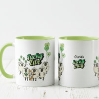 Lustiger Irischer Schaf Glücklicher Becher