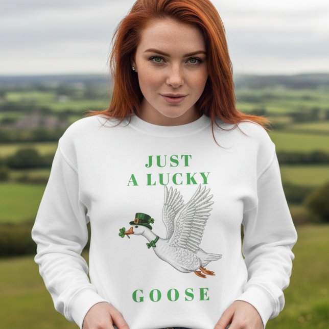 Lustiger irischer St. Patrick's Day, einfach nur e Sweatshirt (Von Creator hochgeladen)