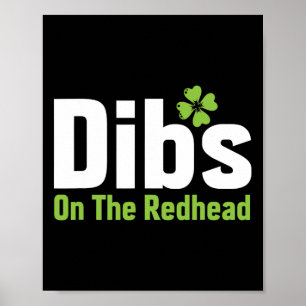 Lustiger irischer St. Patricks Day Shamrock Dibs a Poster