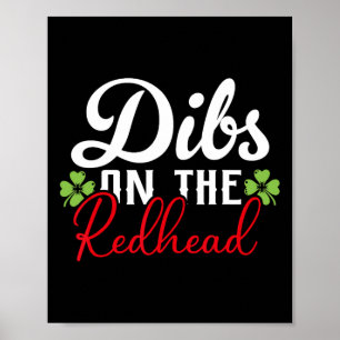 Lustiger irischer St. Patricks Day Shamrock Dibs O Poster
