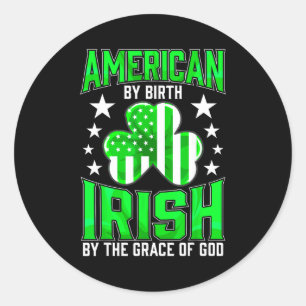 Lustiger irischer Stolz St. Patrick's Day keltisch Runder Aufkleber