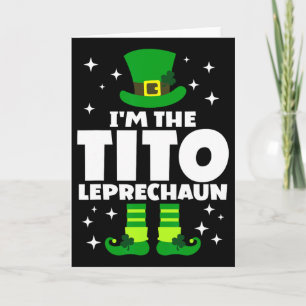 Lustiger irischer Tito Leprechaun Frohen St Patric Karte