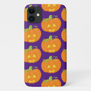 Lustiger Jack O'Lantern-Kürbis-Halloween-Muster Case-Mate iPhone Hülle