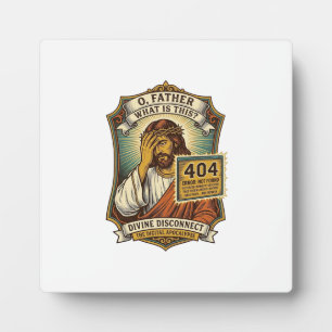 Lustiger Jesus 404 Error Web Entwickler Programmie Fotoplatte