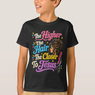 Lustiger Jesus-Anhänger Christlicher Friseur Haare T-Shirt