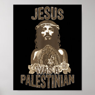Lustiger Jesus christlicher palästinensischer Gesc Poster