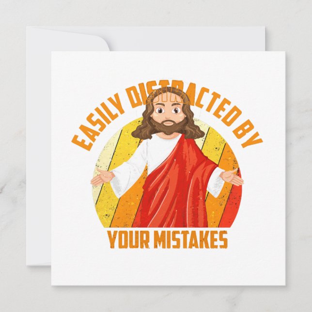 Lustiger Jesus Dankeskarte (Vorderseite)