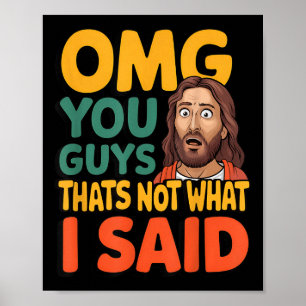 Lustiger Jesus, das ist nicht, was gesagt hat, rel Poster