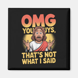 Lustiger Jesus, das ist nicht, was gesagt hat reli Magnet