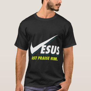 Lustiger Jesus. Einfach lobet ihn. Christliches Ge T-Shirt