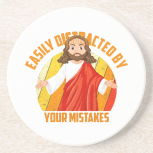Lustiger Jesus Getränkeuntersetzer