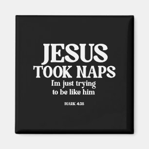 Lustiger Jesus hielt Nickerchen. Ich versuche einf Magnet