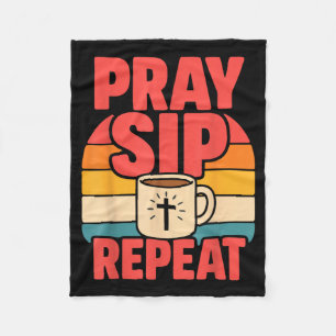 Lustiger Jesus Kaffee Christlicher Glaube Fleecedecke