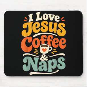 Lustiger Jesus Kaffee Christlicher Glaube Morgen G Mousepad