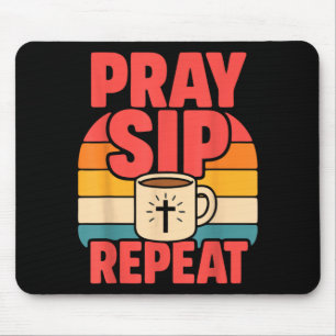 Lustiger Jesus Kaffee Christlicher Glaube Mousepad