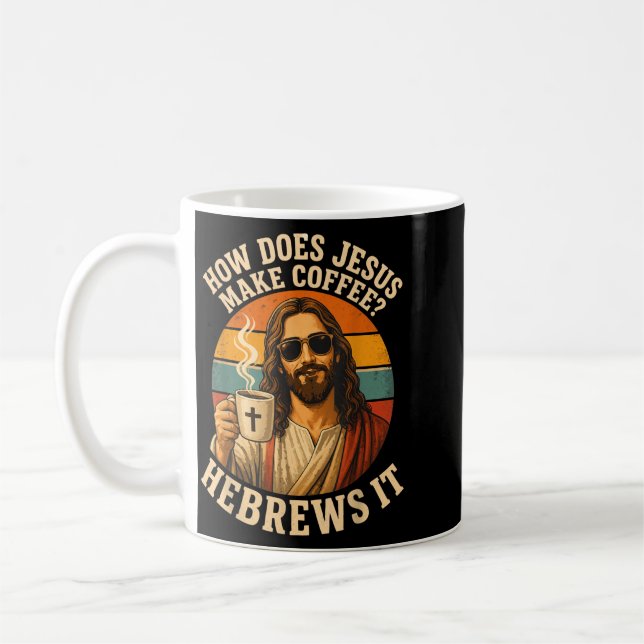Lustiger Jesus Kaffee Christlicher Witz Glaube Kaffeetasse (Links)