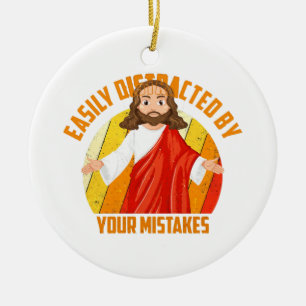 Lustiger Jesus Keramik Ornament