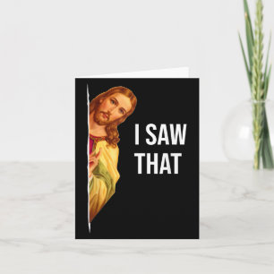 Lustiger Jesus-Meme-Spruch - Herren- und Damen-Cli Karte