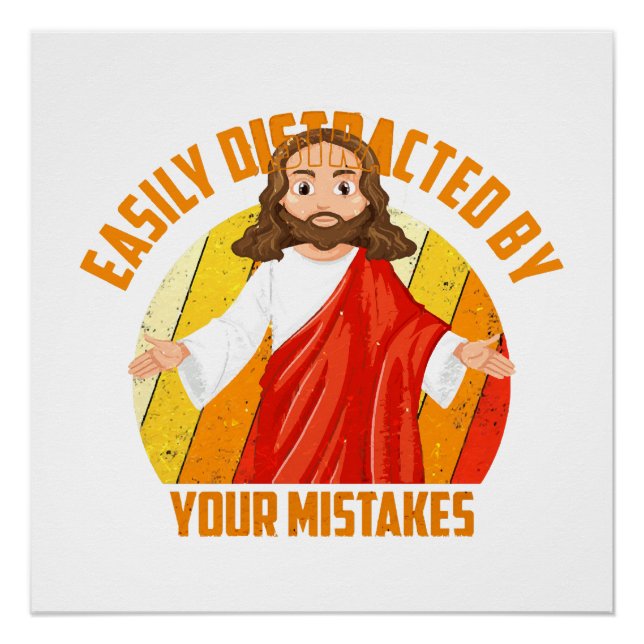 Lustiger Jesus Poster (Vorderseite)