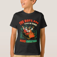 Lustiger Jesus Santa The Boys Are Back In Town Fro