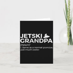 Lustiger Jetski-Opa Definition Jet-Skiing Karte
