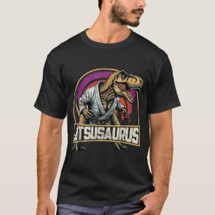Lustiger Jitsusaurus T-Rex brasilianischer Dinosau T-Shirt