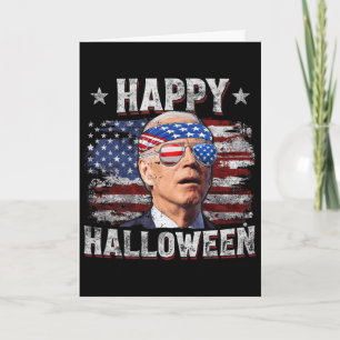 Lustiger Joe Biden 4. Juli Frohes Halloween Amerik Karte