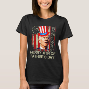 Lustiger Joe Biden 4. Juli Fröhlicher 4. Vatertag T-Shirt