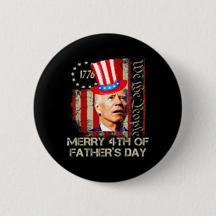 Lustiger Joe Biden 4. Juli Fröhlicher Vatertag Button